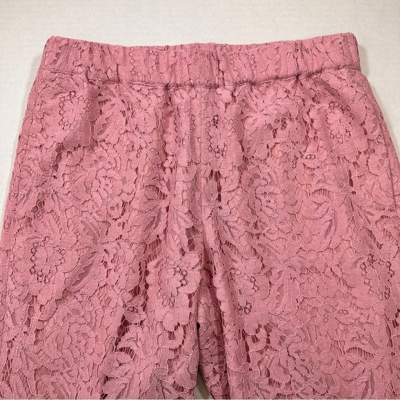 J Crew Factory Blush Pink Lace Pants - Picture 4 of 7